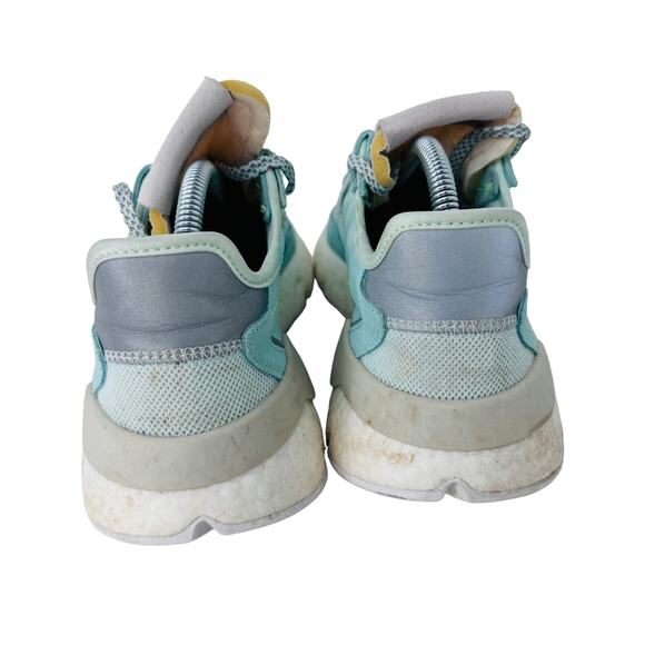 Adidas Nite Jogger Walking Shoes Sneakers Reflective Lace‎ Up Ice Mint Size 9 - Picture 3 of 8